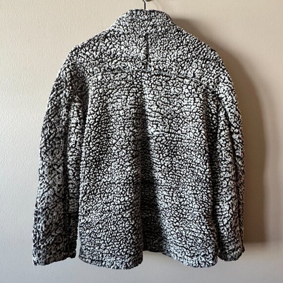 Women's S Thread & Supply Fleece Quarter Zip Pullover Charcoal Sherpa - Picture 3 of 8